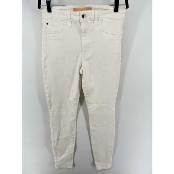 Joes Flawless ‘The Charlie’ High-Rise Skinny-Ankle Women’s White Jeans W 28 x 31 - Picture 1 of 5